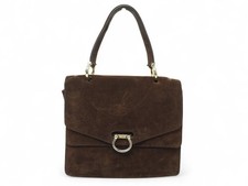 VINTAGE SAC A MAIN CELINE A RABAT PORTE EPAULE DAIM MARRON HOBO HAND BAG 1290€