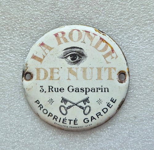 Plaque émaillée bombée la - plaque,