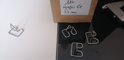 Agrafes fil pour - fil, mm