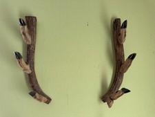 Porte-Fusil Pateres 3 places Pattes chevreuil Corne Et Bois Chasse Taxidermie