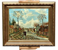Tableau Paysage De Rue Village