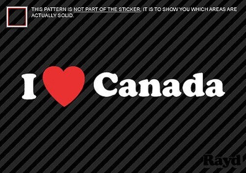Love canadal autocollant - (2),