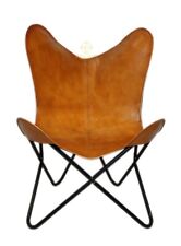 Cuir Marron Confortable Chaise