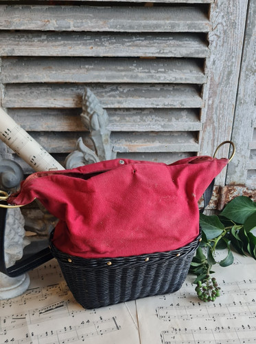 Ancien sac panier osier - ancien,