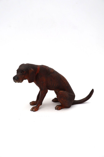 Ancienne statuette chien - , de