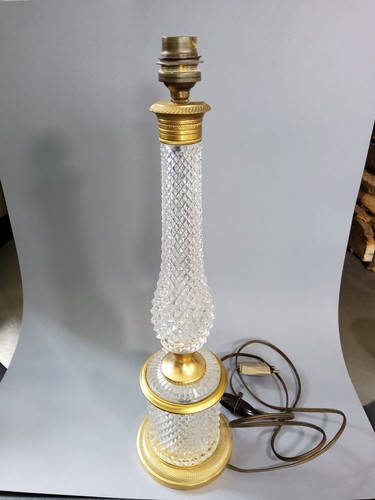 Grand pied lampe cristal - de,