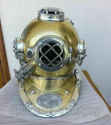 Casque plongée ancien en - de,