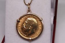 pendentif collier pièce d'or