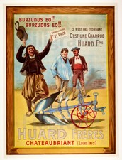 CHARRUES HUARD Rfue-POSTER HQ 50x70cm d'une AFFICHE VINTAGE