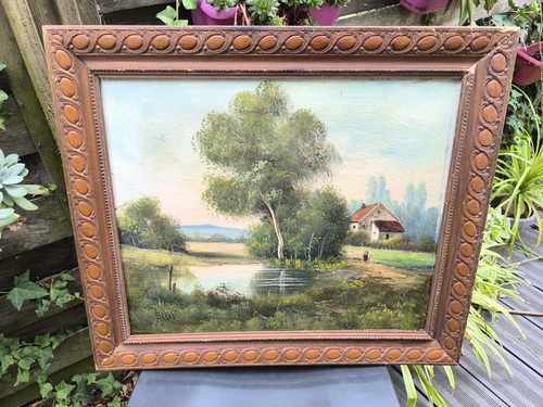 Tableau peinture huile toile - peinture, huile/