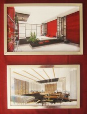 Dessin aquarelle architecte