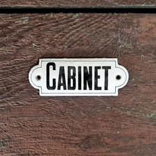 Plaque émaillée « Cabinet