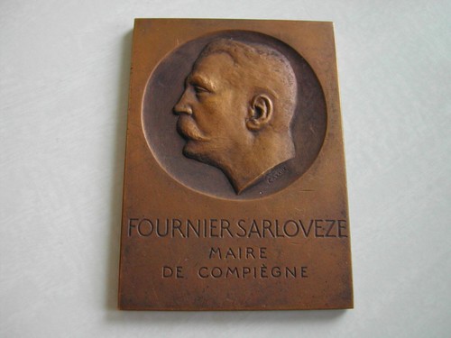 Plaque bronze fournier - -,