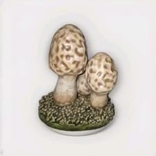 RARE!!! Morilles Three Mushrooms Pottery Figure By Marcel Guillot Signed France