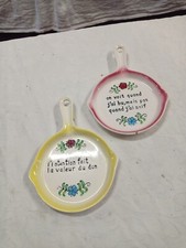 Antique Small Vintage Porcelain Stoves 18cm Long