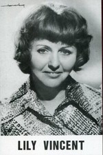 Lily VINCENT PHOTOGRAPH on MAP with DISCOGRAPHY on the back