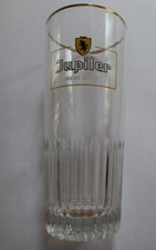 Lot 3 verres à bière vintage JUPILER BIERE BELGE 25 cl - Bord doré