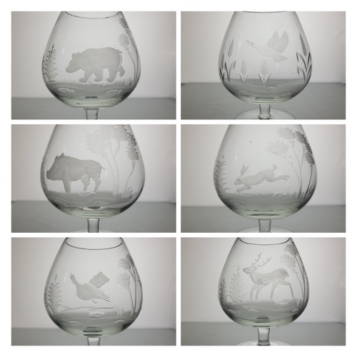 Verres cognac en cristal - 6,
