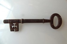 ancienne clé de porte en fer forgé style XIX ème mobilier coffre ancien ? Clef 3