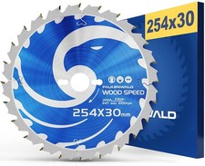 Lame de scie circulaire 254 x 30 mm Idéale pour le bois Compatible avec Bosc