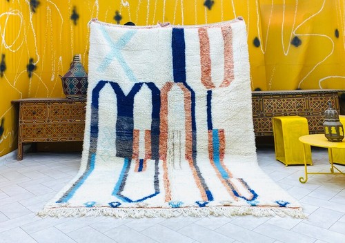 Tapis marocain laine faite - tapis,