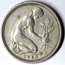 1950 F Allemagne 50 Pfennig 