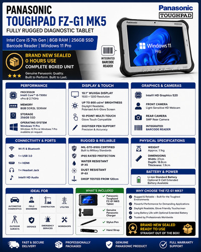 Panasonic toughpad mk5 - panasonic, fz-g1
