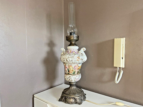 Lampe pétrole ancienne - a,