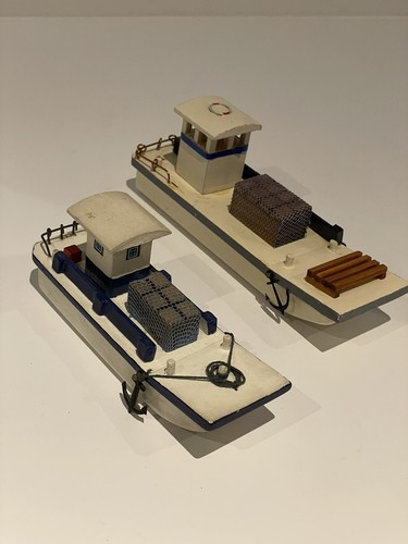 Maquette bateau péniche - bateau, bois