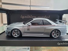 1/18 IGNITION MODEL NISSAN SKYLINE GTR R34 R-TUNE SILVER
