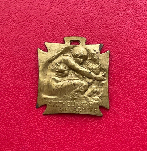 Belle médaille laiton - en,