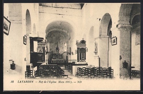 Cpa lavardin nef de - cpa, lavardin,
