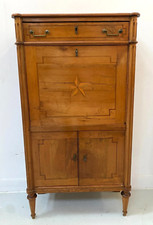Secrétaire Louis XVI en merisier massif xix siècle