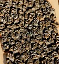 Lot de caractères à dorer police matériel de reliure dorure cuir bronze/laiton!