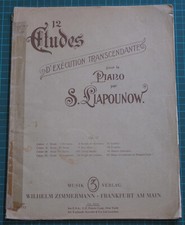 12 Etudes D'Exécution Trascendante Cashier IV: X Lesghinka - S. Liapounow - 1958