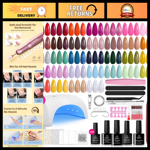 Color polka gel nail kit - color,