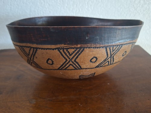 African wooden calabash