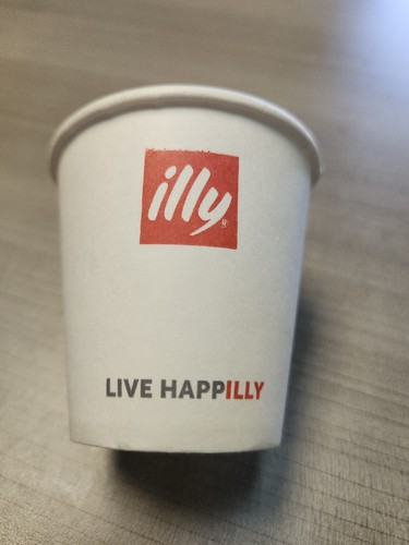 Illy paper hot cups - paper, espresso