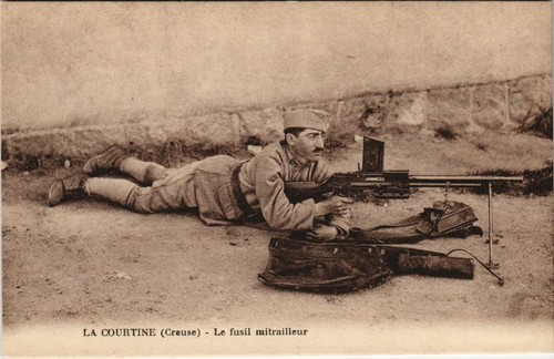 Cpa courtine fusil - courtine,