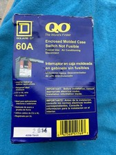 Square D 60A 60 Amp Enclosed Molded Case Switch Non-Fusible Circuit Breaker