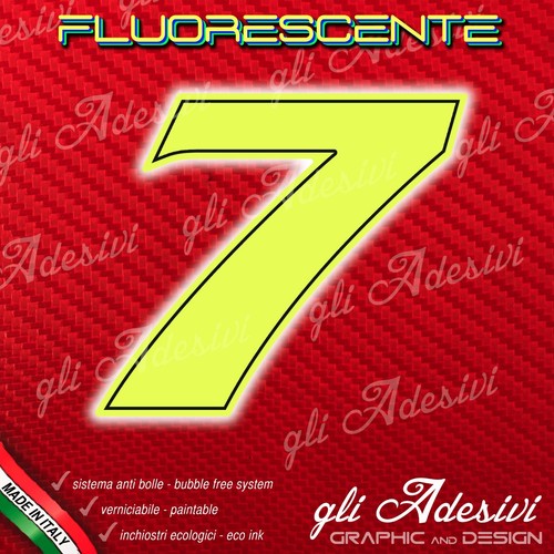 Autocollants numéro moto - numéro, 7