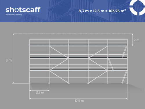 Neuf échafaudage façade - de,