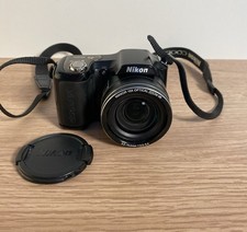 Nikon Coolpix L100 10MP Digital Bridge Camera 15x Zoom AA Batteries - Tested