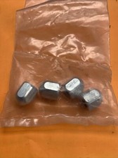 CRUPI BMX Alloy Axle Dome nuts 26t 3/8 axle. (set of 4) Silver. NOS. MID SCHOOL.