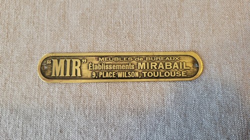 Plaque laiton industrielle