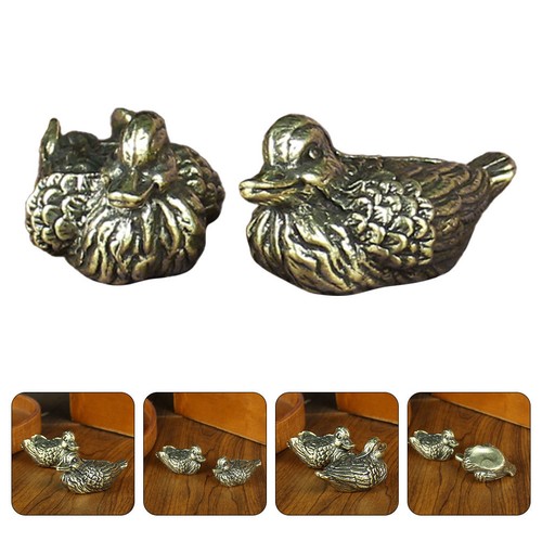 Statue canard mandarin en - statue,