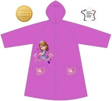 PRINCESSE SOFIA( Disney) , IMPERMEABLE enfant CAPUCHE , PVC , MAUVE , 6 ans / A5