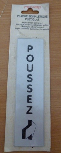 Plaque signalétique plexiglas - plaque,