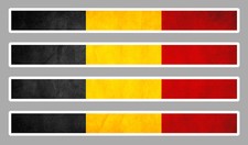 4 X BANDES DRAPEAU BELGIQUE