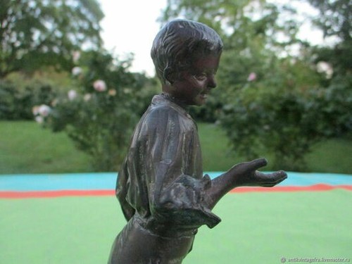 Sculpture ancienne gamin - sculpture,